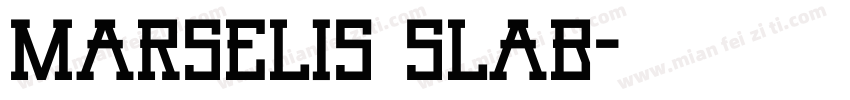 Marselis Slab字体转换